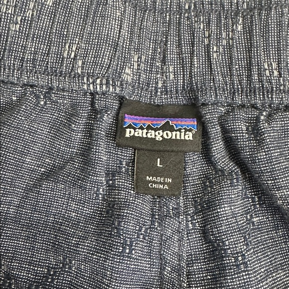 Patagonia Hemp Cotton Pull On Shorts Drawstring Pocket Womens Large Mid Rise - Picture 6 of 11